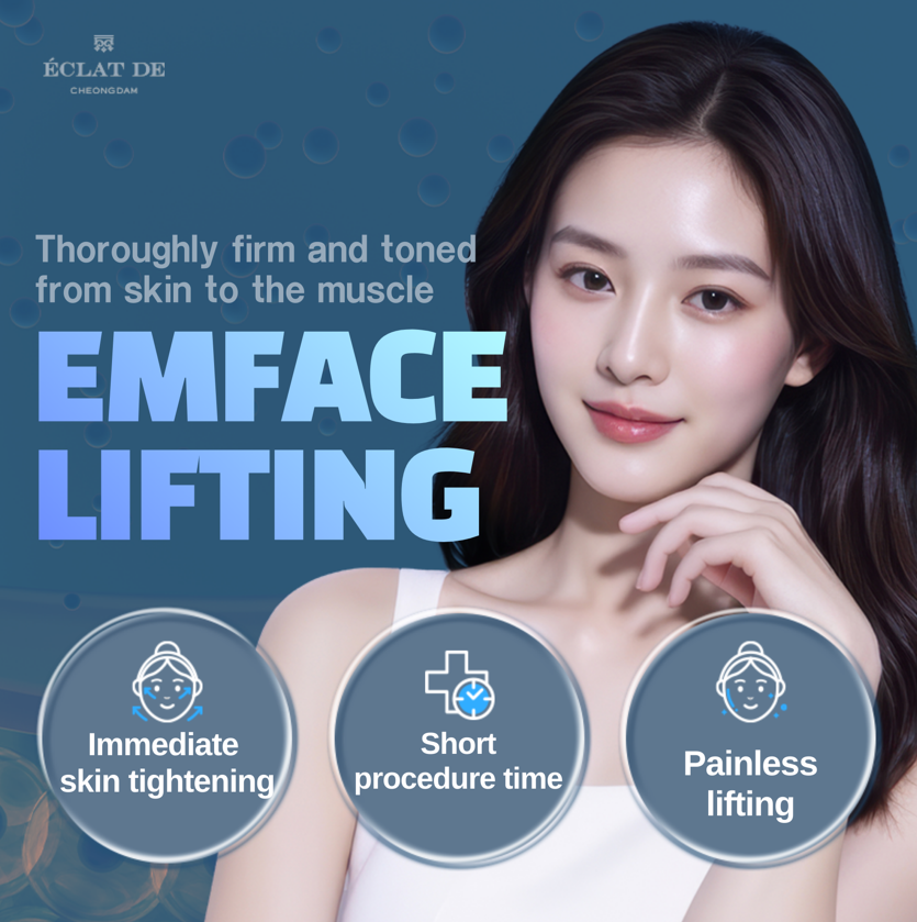EMFACE - a needle-free facial lifting tightens the skin and tones the facial muscles at the same time