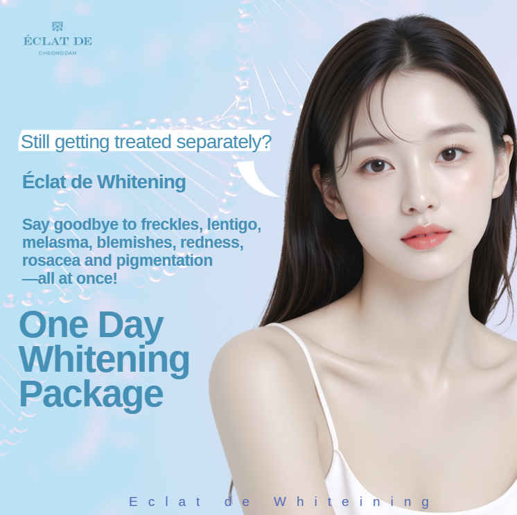 ONE DAY WHITENING PACKAGE - Clearer Tone. Brighter Skin. A Refined One-Day Pigmentation Solution in Cheongdam.