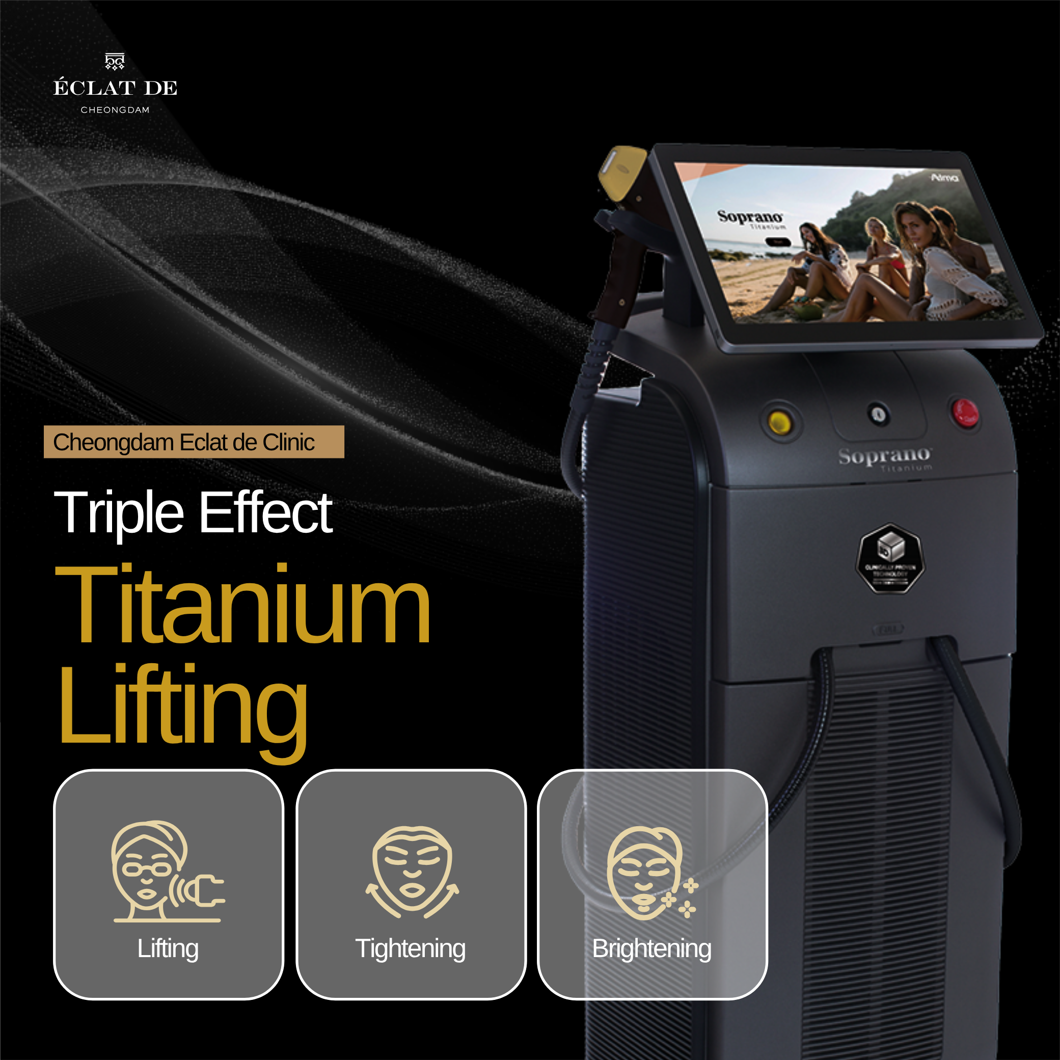 TITANIUM LIFTING - Triple-Wavelength Laser Lifting for Instant Tightening and Radiant Skin